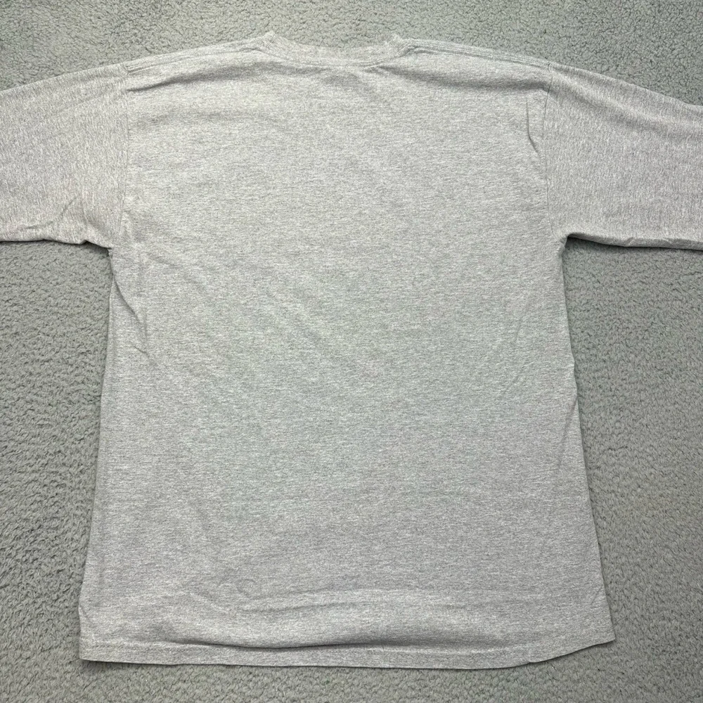 Gildan Ultra Cotton Heavyweight Size Large Clemson Univ. Tigers Gray L/S T-Shirt